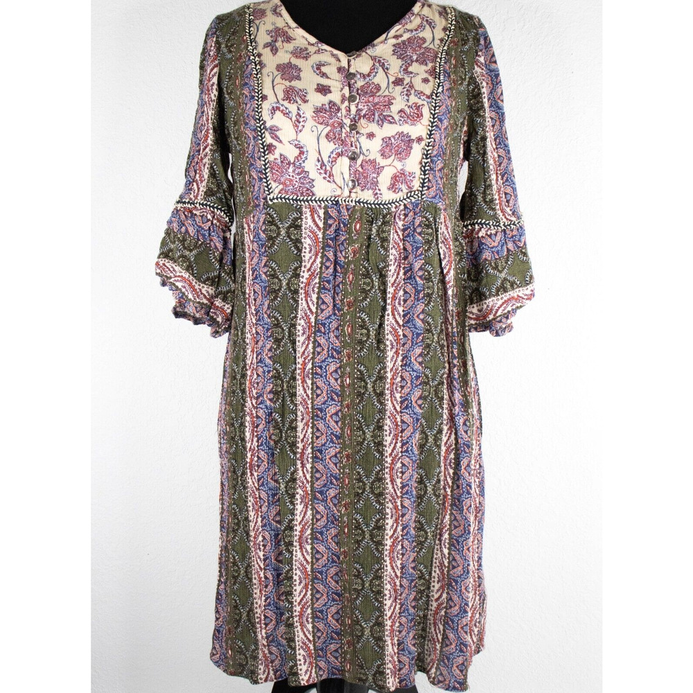 Boho Floral Lightweight Dress by Style and Co Womens SIZE PS